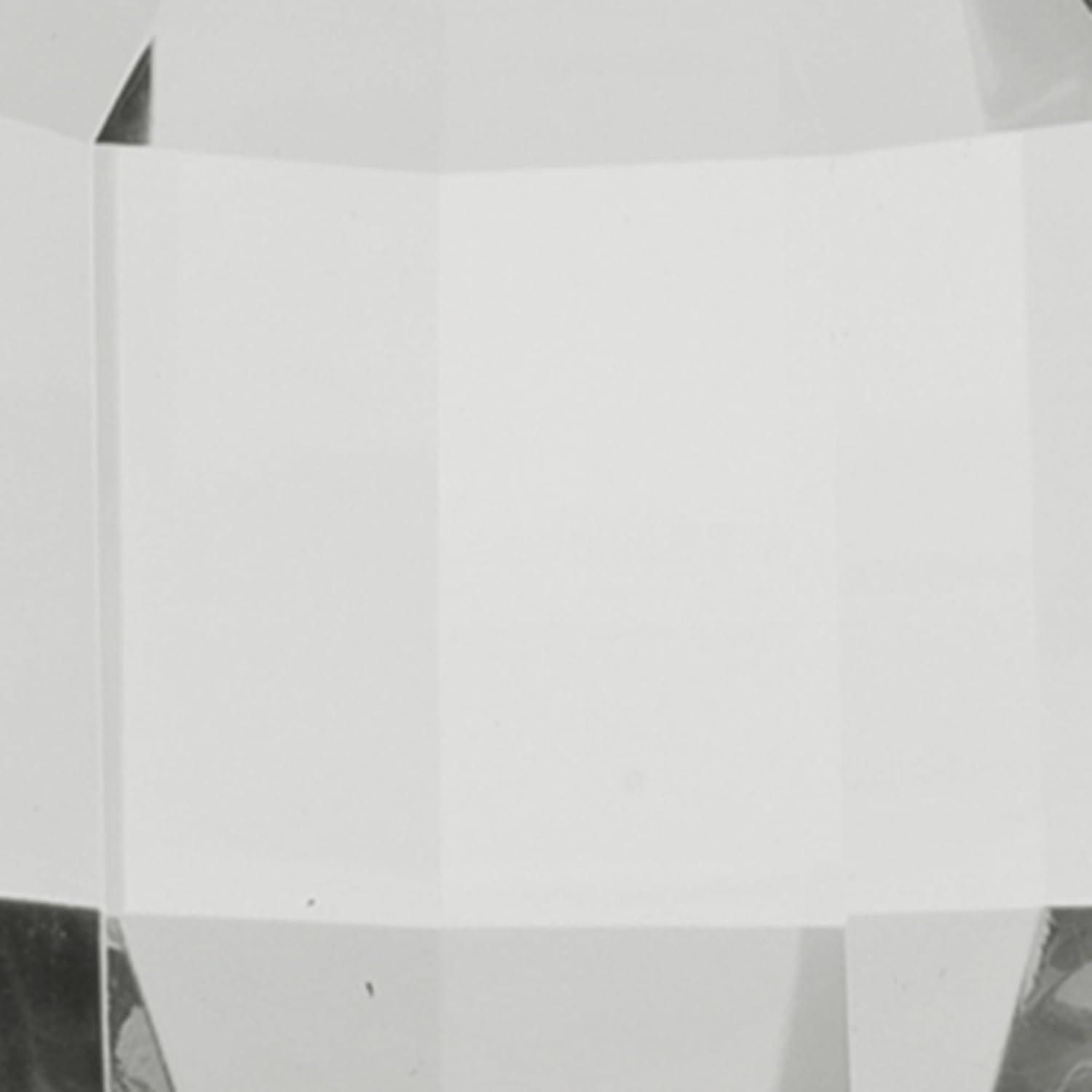 imageSignature Design by Ashley Brentley Contemporary Crystal and Metal Pillar Candle Holder Set Set of 2 Chrome