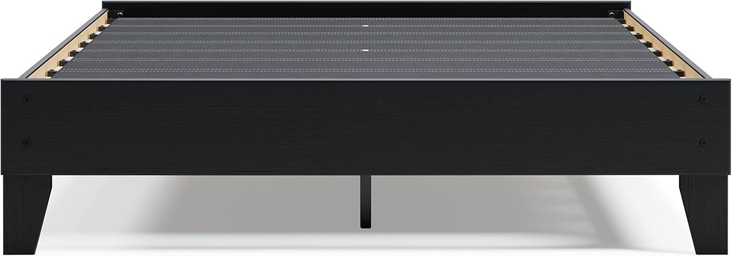 imageSignature Design by Ashley Calverson Modern Platform Bed Foundation or Box Spring Not Needed King Dark BrownDark Brown