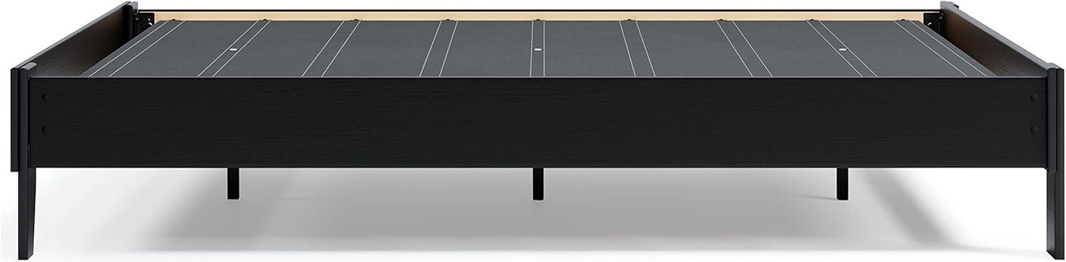 imageSignature Design by Ashley Calverson Modern Platform Bed Foundation or Box Spring Not Needed King Dark BrownDark Brown