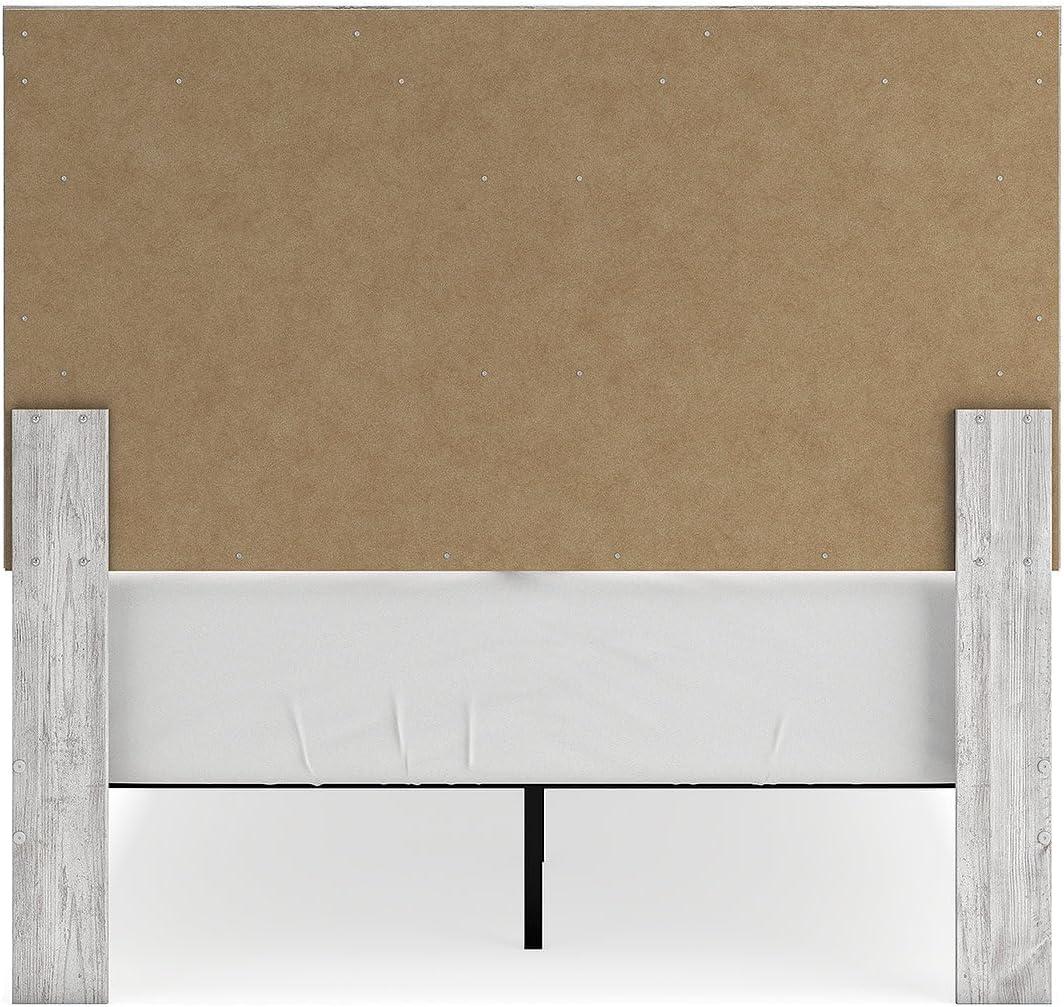 imageSignature Design by Ashley Cayboni Farmhouse Twin Panel Bed Foundation or Box Spring Needed WhitewashFull Panel Bed