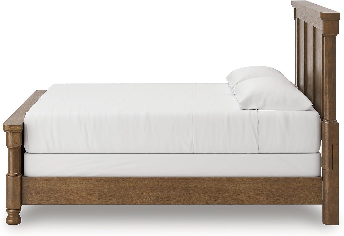 imageSignature Design by Ashley Chadworth Traditional Poster Bed Foundation or Box Spring Needed King Dark Brown