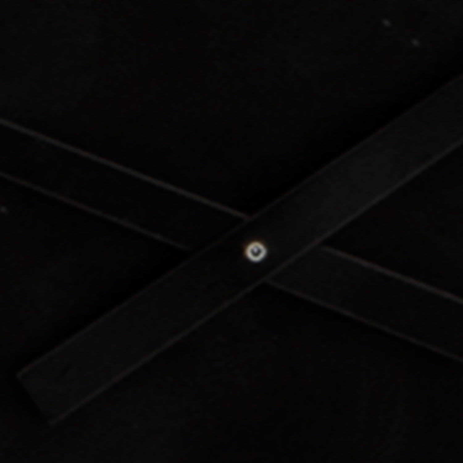 imageSignature Design by Ashley Contemporary Arkthorne Wall Clock Geometric Design Keyhole Bracket for Hanging Metal 3563 W x 063 D x 3563 H Black