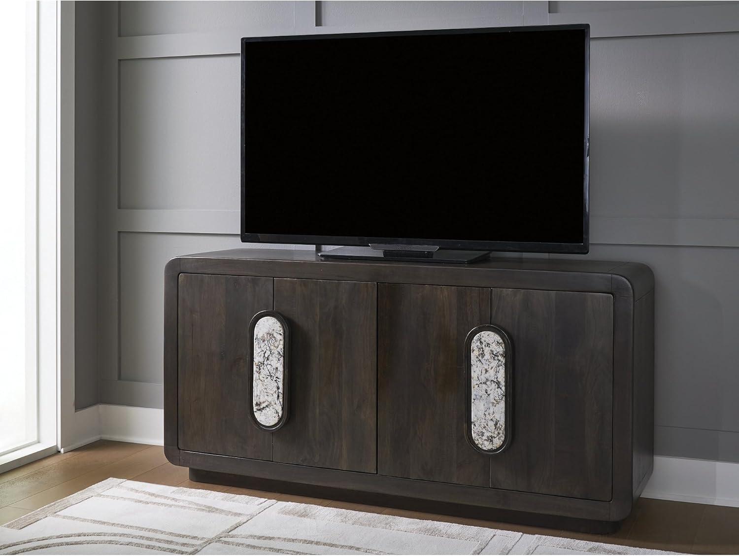 imageSignature Design by Ashley Elliston Contemporary Accent Cabinet with AntiTipping Dark Brown