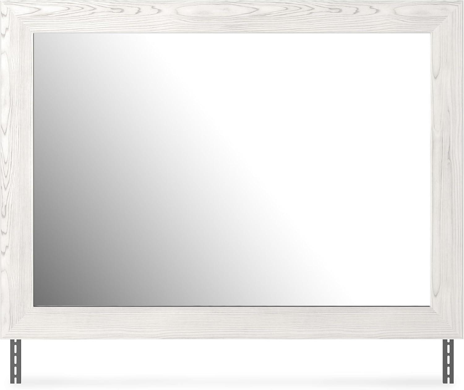 imageSignature Design by Ashley Gerridan Farmhouse Queen Panel Bed Foundation or Box Spring Needed White amp Light GrayWhiteGray