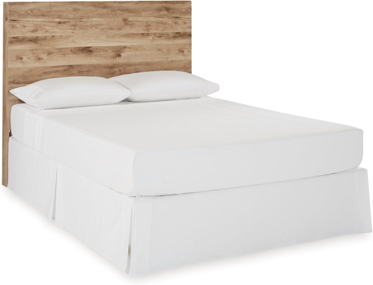 imageSignature Design by Ashley Hyanna Rustic King Platform Bed with 2 Side Storage Drawer Foundation or Box Spring Not Needed Light BrownFull