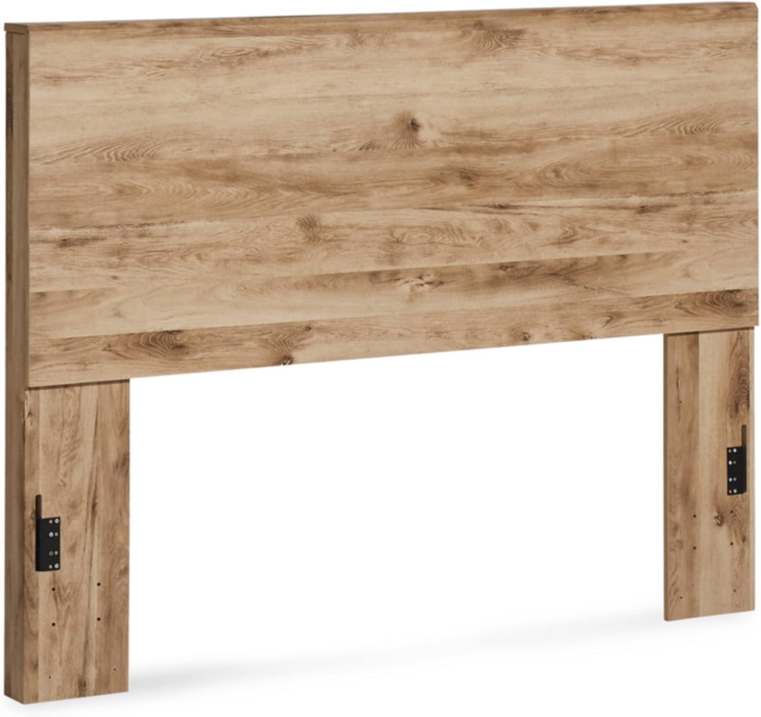 imageSignature Design by Ashley Hyanna Rustic King Platform Bed with 2 Side Storage Drawer Foundation or Box Spring Not Needed Light BrownQueen