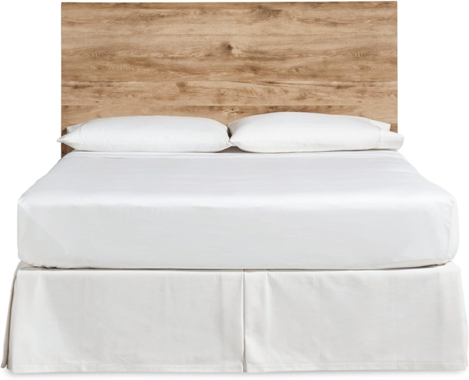 imageSignature Design by Ashley Hyanna Rustic King Platform Bed with 2 Side Storage Drawer Foundation or Box Spring Not Needed Light BrownQueen