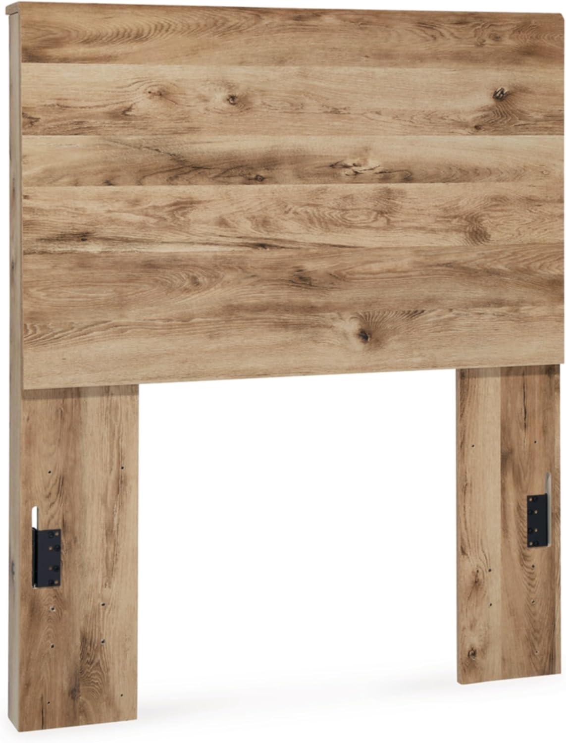 imageSignature Design by Ashley Hyanna Rustic King Platform Bed with 2 Side Storage Drawer Foundation or Box Spring Not Needed Light BrownTwin