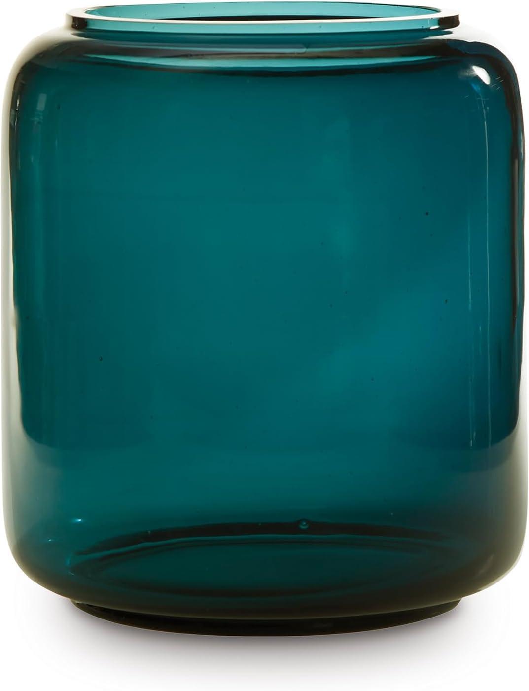imageSignature Design by Ashley Inisland Contemporary Watertight Glass 8 Vase with Wide Mouth GreenGreen