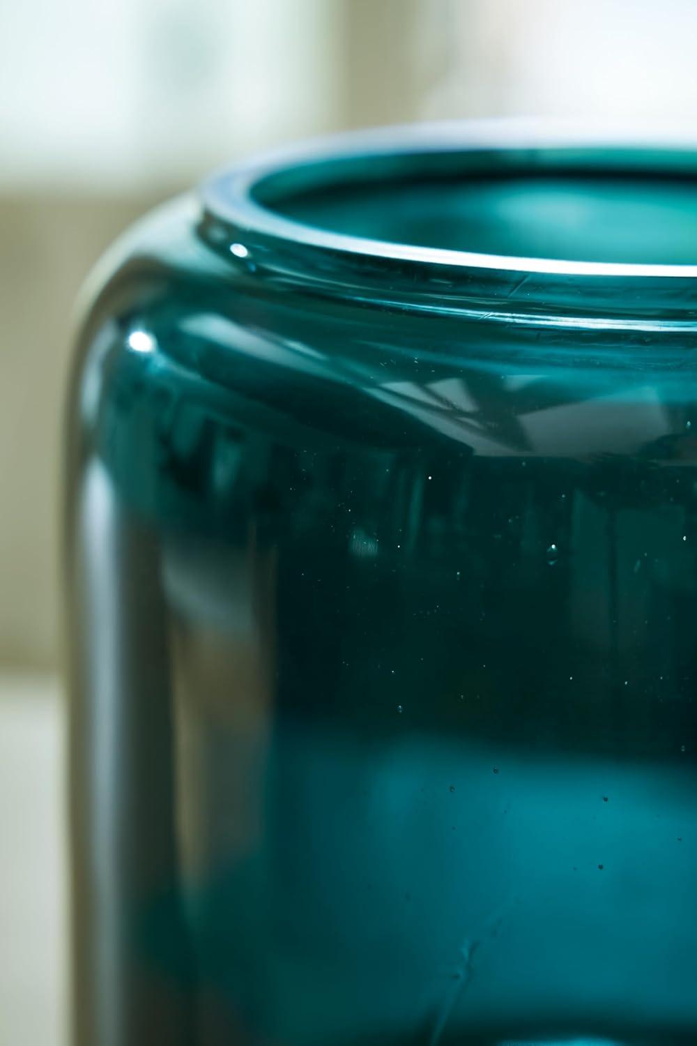 imageSignature Design by Ashley Inisland Contemporary Watertight Glass 8 Vase with Wide Mouth GreenGreen