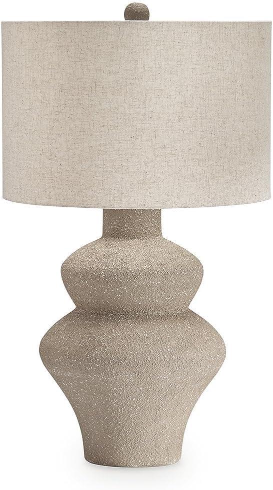 imageSignature Design by Ashley Jossleigh Bohemian Table Lamp with 3Way Switch and Drum Shade Beige