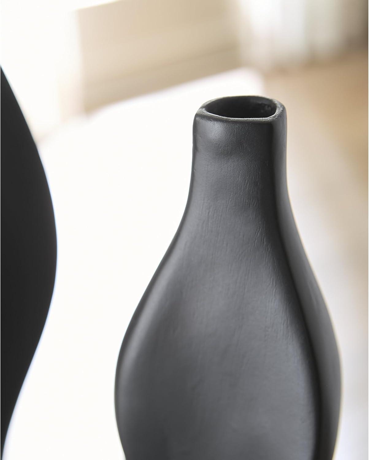 imageSignature Design by Ashley Judsen Casual Vase with Abstract Design BlackBlack