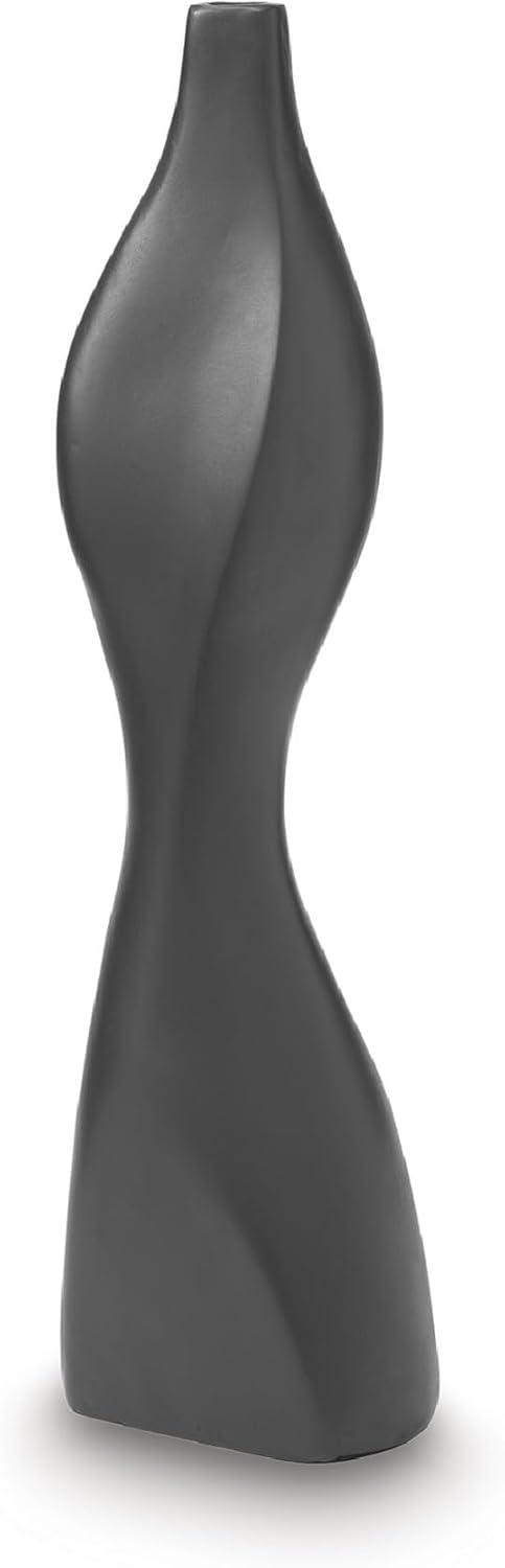 imageSignature Design by Ashley Judsen Casual Vase with Abstract Design BlackBlack