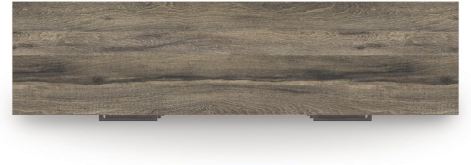 imageSignature Design by Ashley Jusika Casual 6Drawer Dresser with Oak Finish Dark Brown