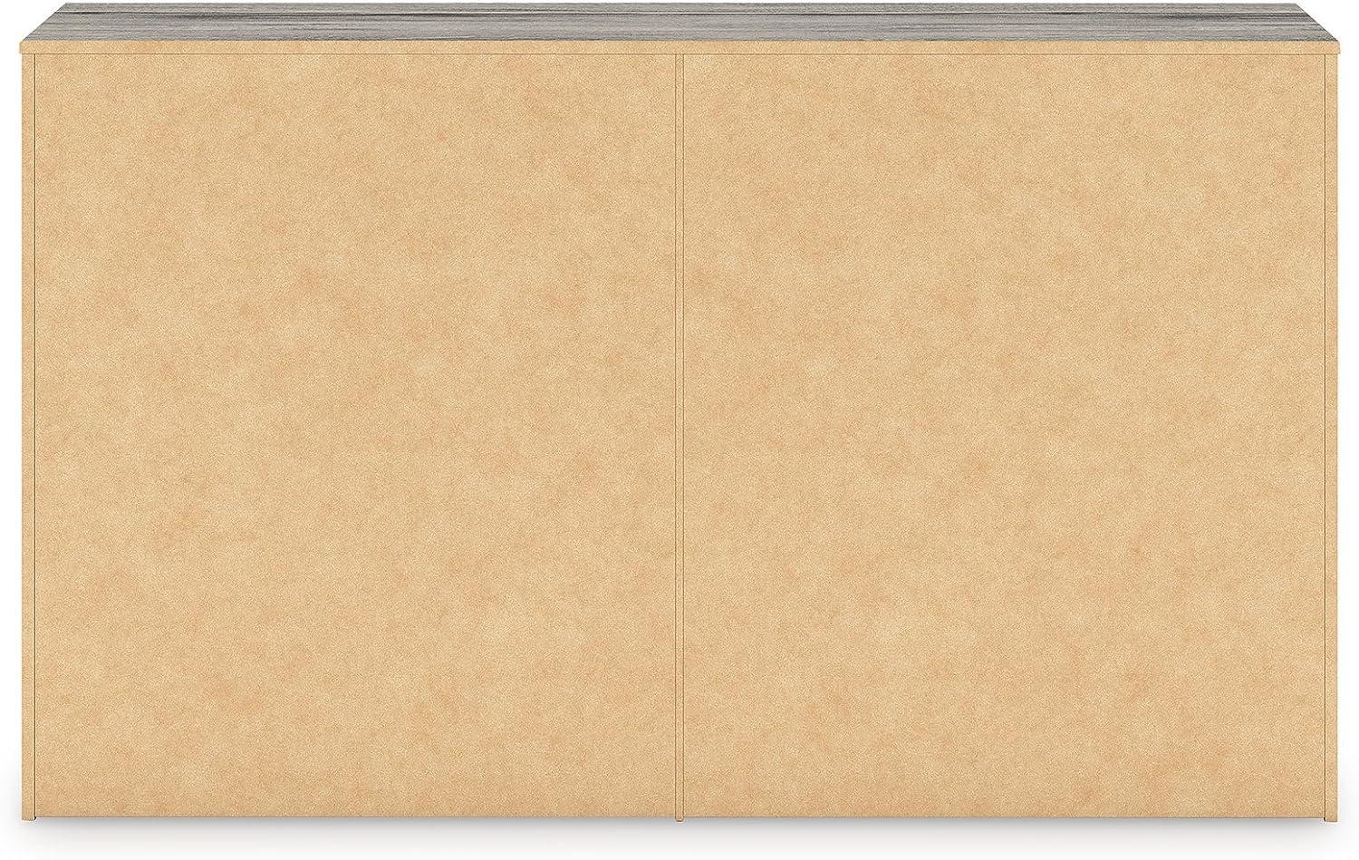 imageSignature Design by Ashley Jusika Casual 6Drawer Dresser with Oak Finish Dark Brown