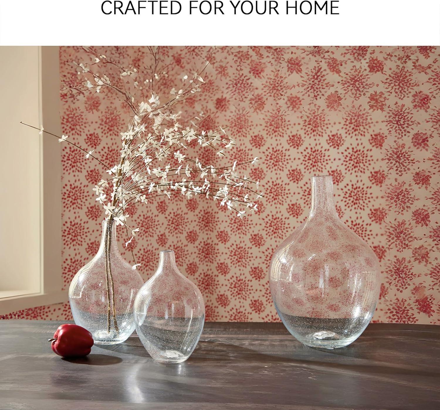 imageSignature Design by Ashley Kurthorne Casual IndoorOutdoor 15 Seeded Glass Tabletop Vase Glass15