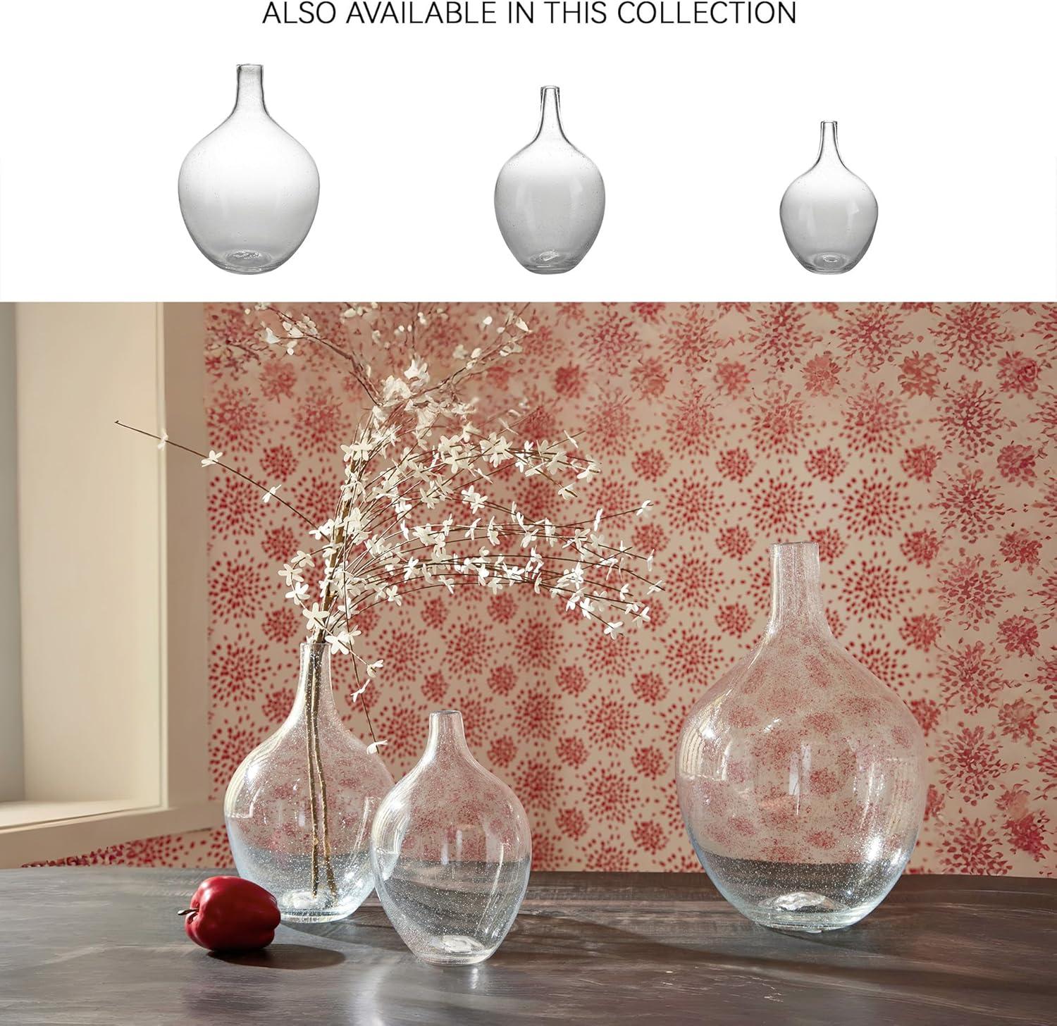 imageSignature Design by Ashley Kurthorne Casual IndoorOutdoor 15 Seeded Glass Tabletop Vase Glass15