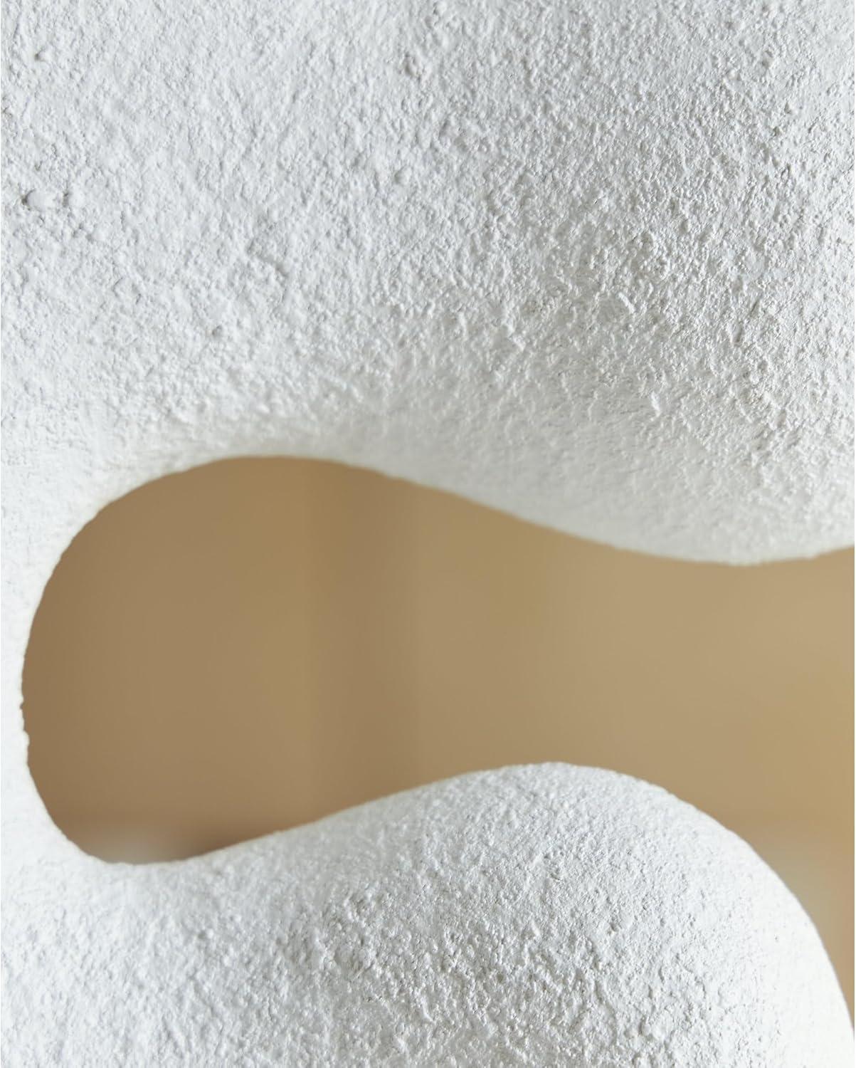 imageSignature Design by Ashley Lavarsen Modern Abstract Sculpture White amp Dark BrownWhite Dark Brown