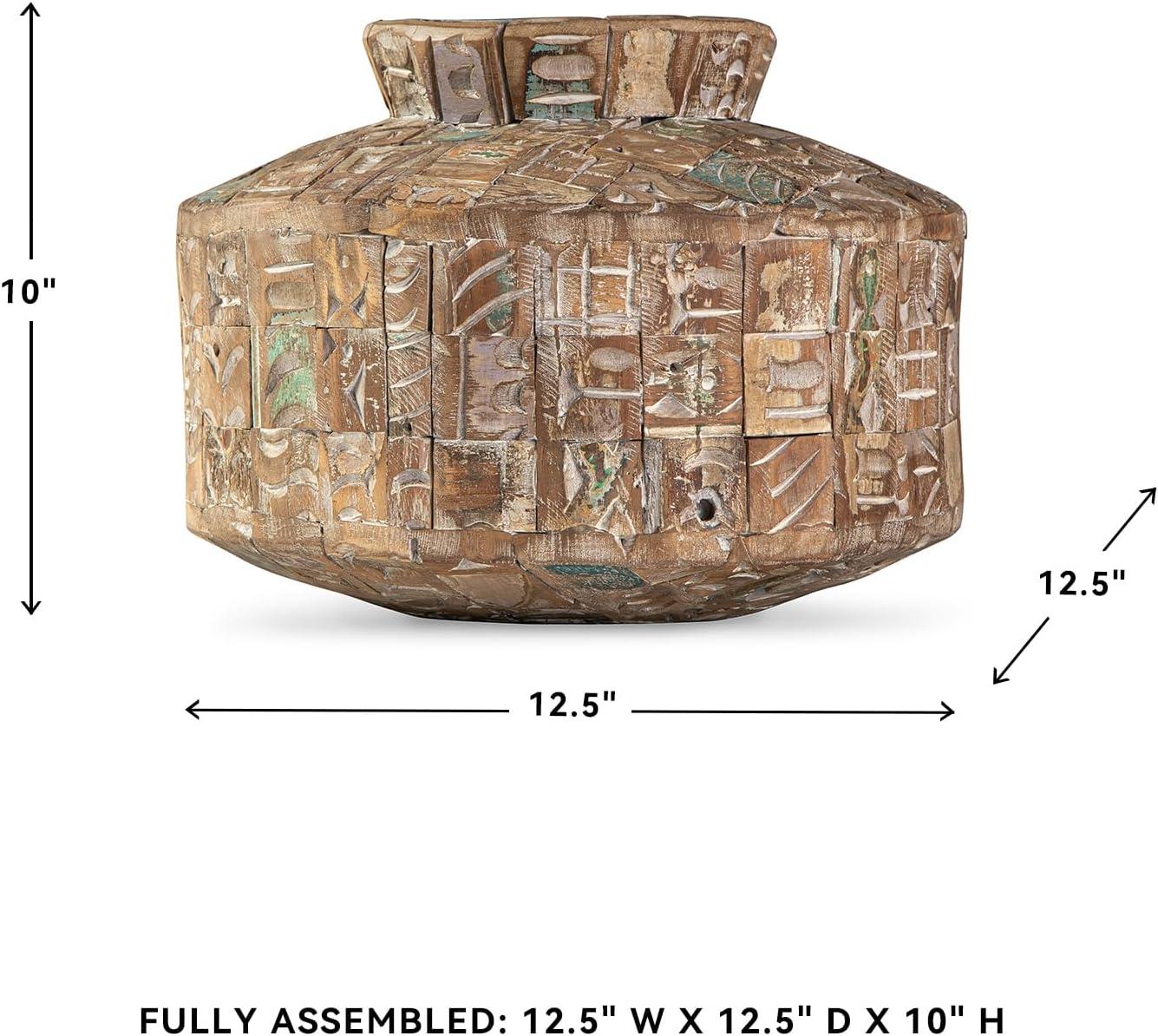 imageSignature Design by Ashley Meltland 10 Geometric Vase BrownBrown