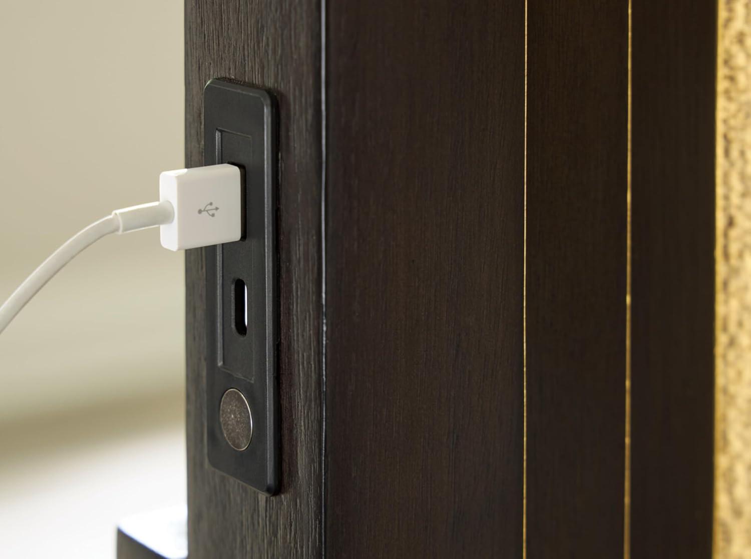 imageSignature Design by Ashley Neymorton Modern California King Upholstered Panel Bed Foundation or Box Spring Needed Dark BrownCali King