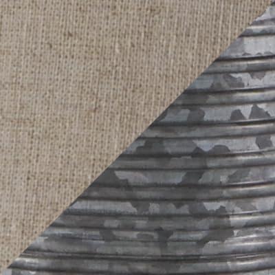 imageSignature Design by Ashley Norbert Casual 2475 Table Lamp with Galvanized Metal Base amp Ombre Effect 2 Count Dark GrayNorbert