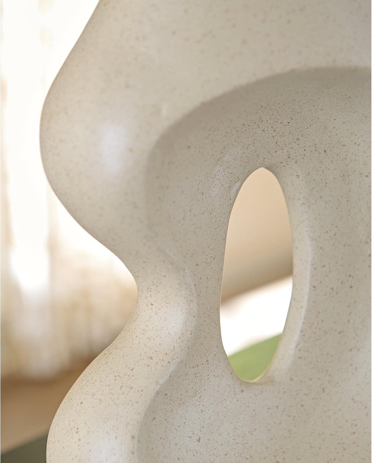 imageSignature Design by Ashley Odion Casual Vase with Abstract Design Beige