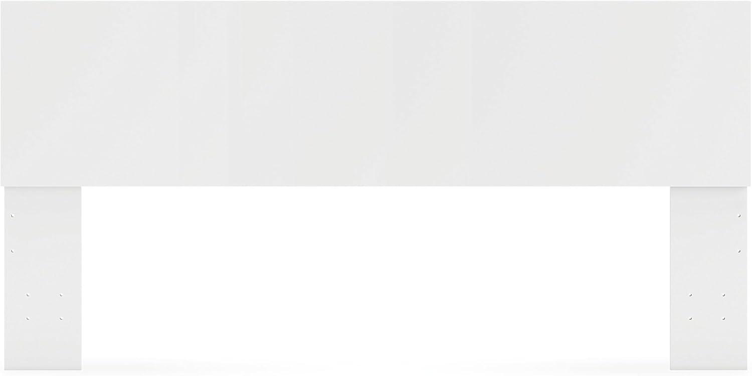 imageSignature Design by Ashley Onita Contemporary Panel Headboard with Natural Finish King Light BrownWhite