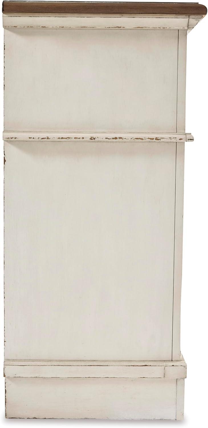 imageSignature Design by Ashley Realyn Cottage 6Drawer Dresser and Mirror with Safety Stop and FeltLined Top Drawer WhiteCream