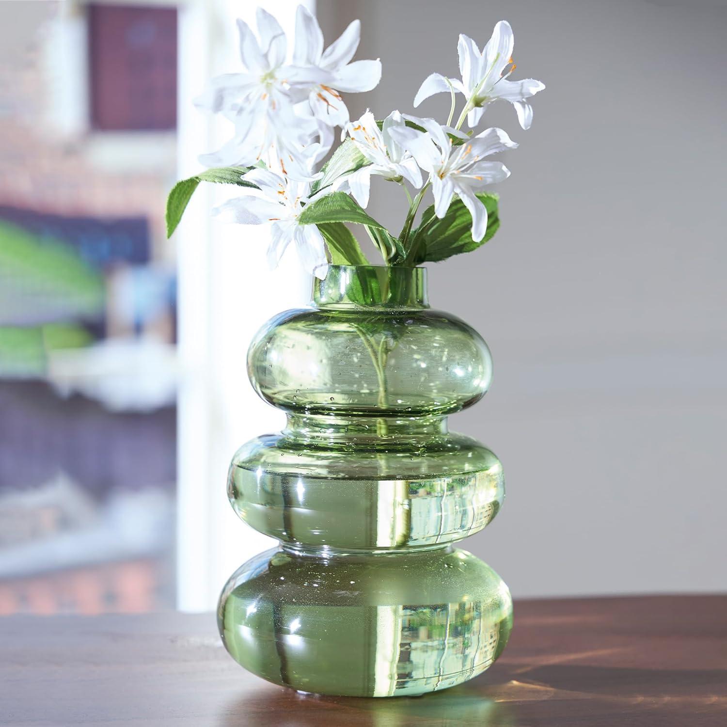 imageSignature Design by Ashley Renethorne Minimalist Watertight Glass 12 Vase Light GreenLight Green