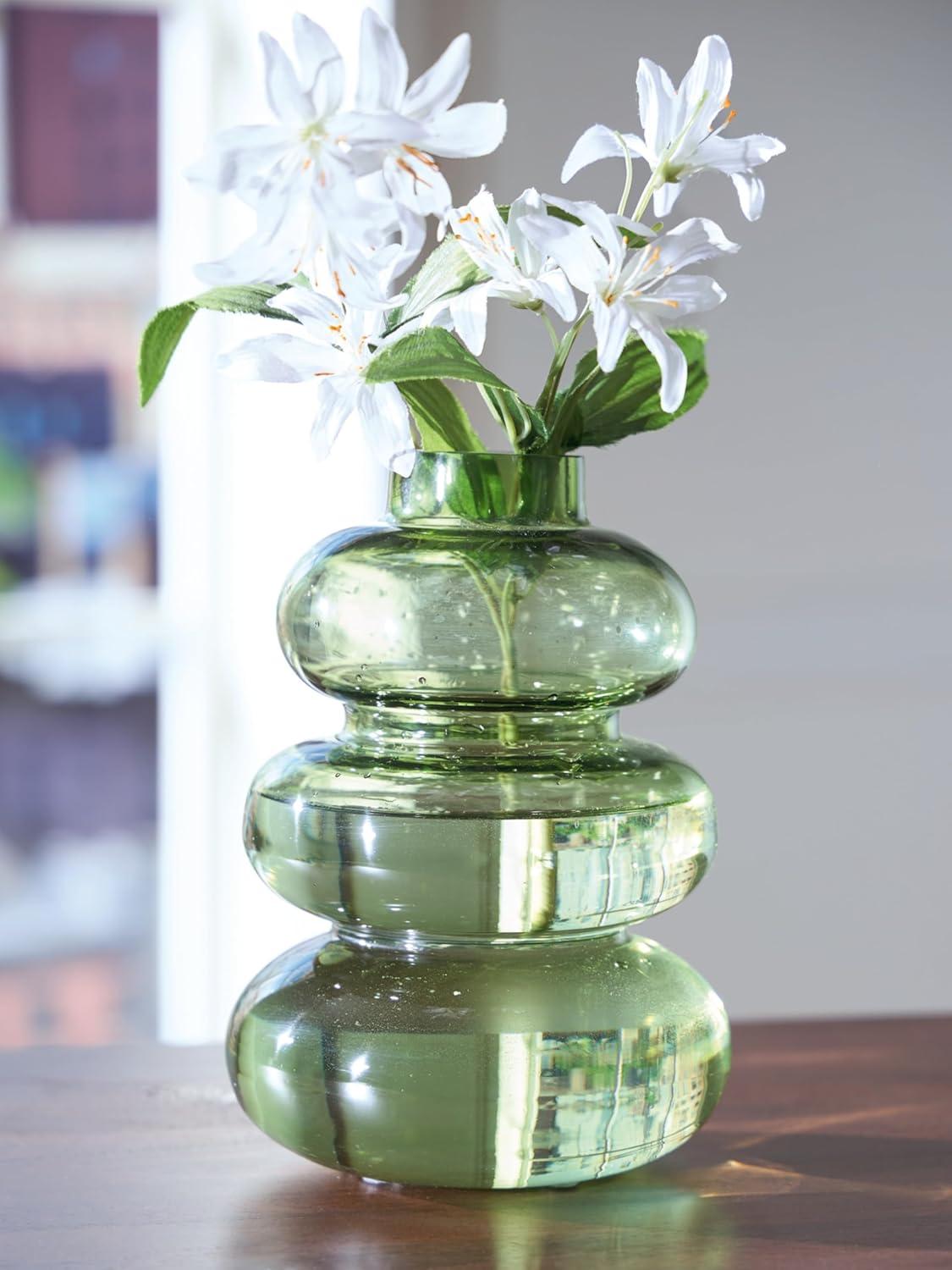 imageSignature Design by Ashley Renethorne Minimalist Watertight Glass 12 Vase Light GreenLight Green
