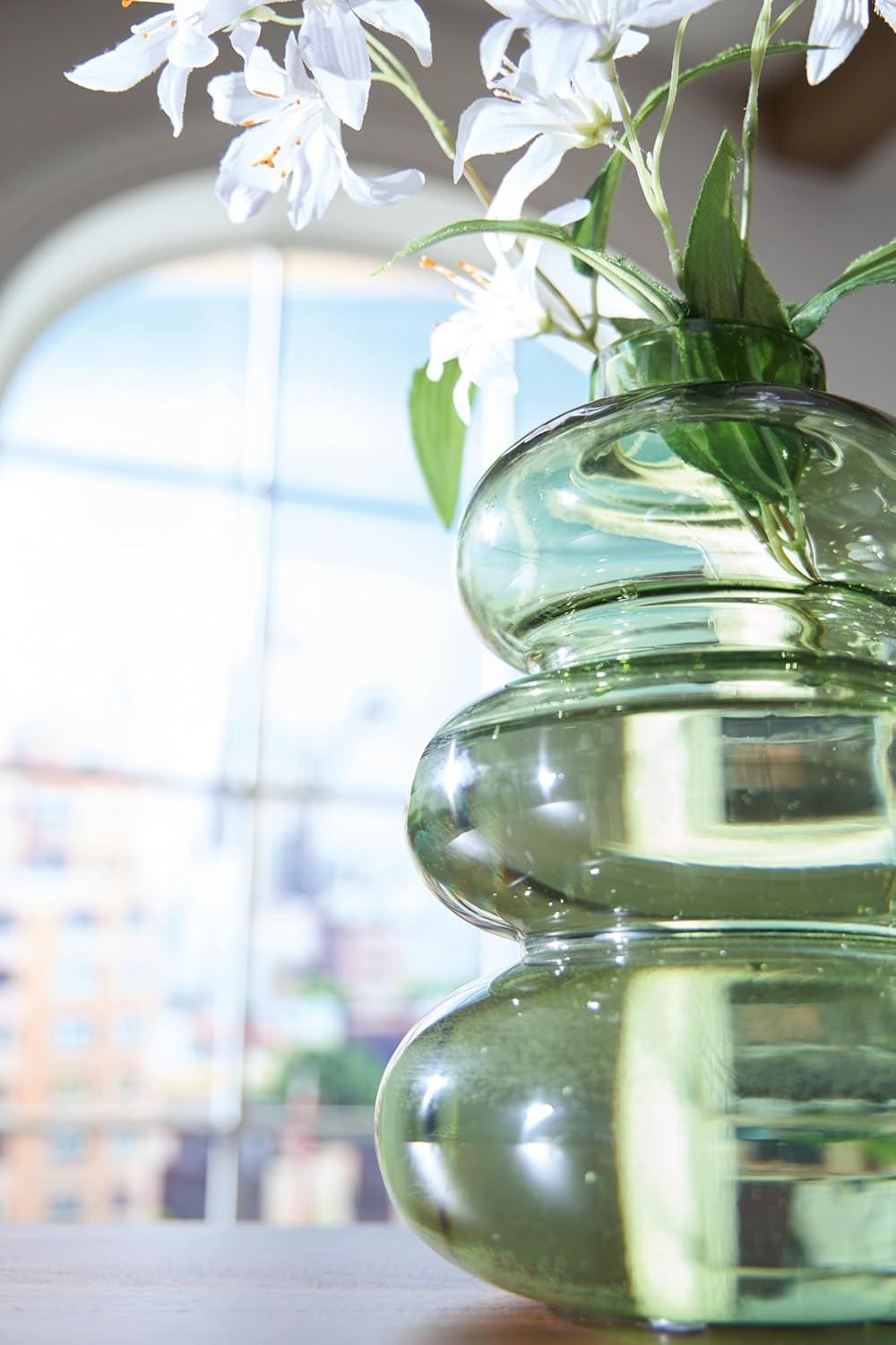 imageSignature Design by Ashley Renethorne Minimalist Watertight Glass 12 Vase Light GreenLight Green