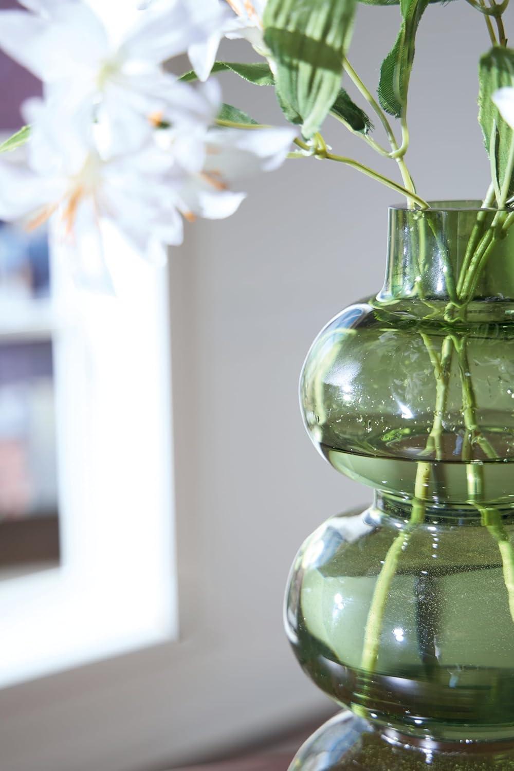 imageSignature Design by Ashley Renethorne Minimalist Watertight Glass 12 Vase Light GreenLight Green