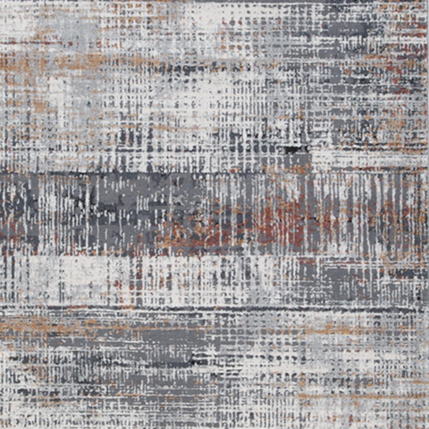 imageSignature Design by Ashley Rhettner Contemporary Abstract Pattern Luxe Machine Woven 5 x 7 ft Medium Rug Medium Pile Multicolor7 x 5 Rectangular