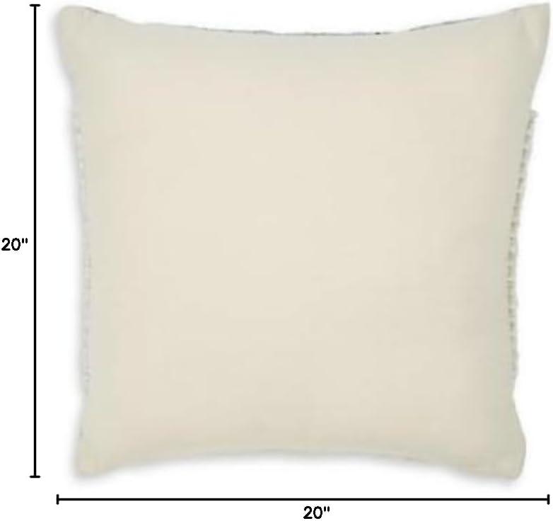 imageSignature Design by Ashley Rowcher Boho Pillow with Zipper Closure 20 x 20 in Gray amp White