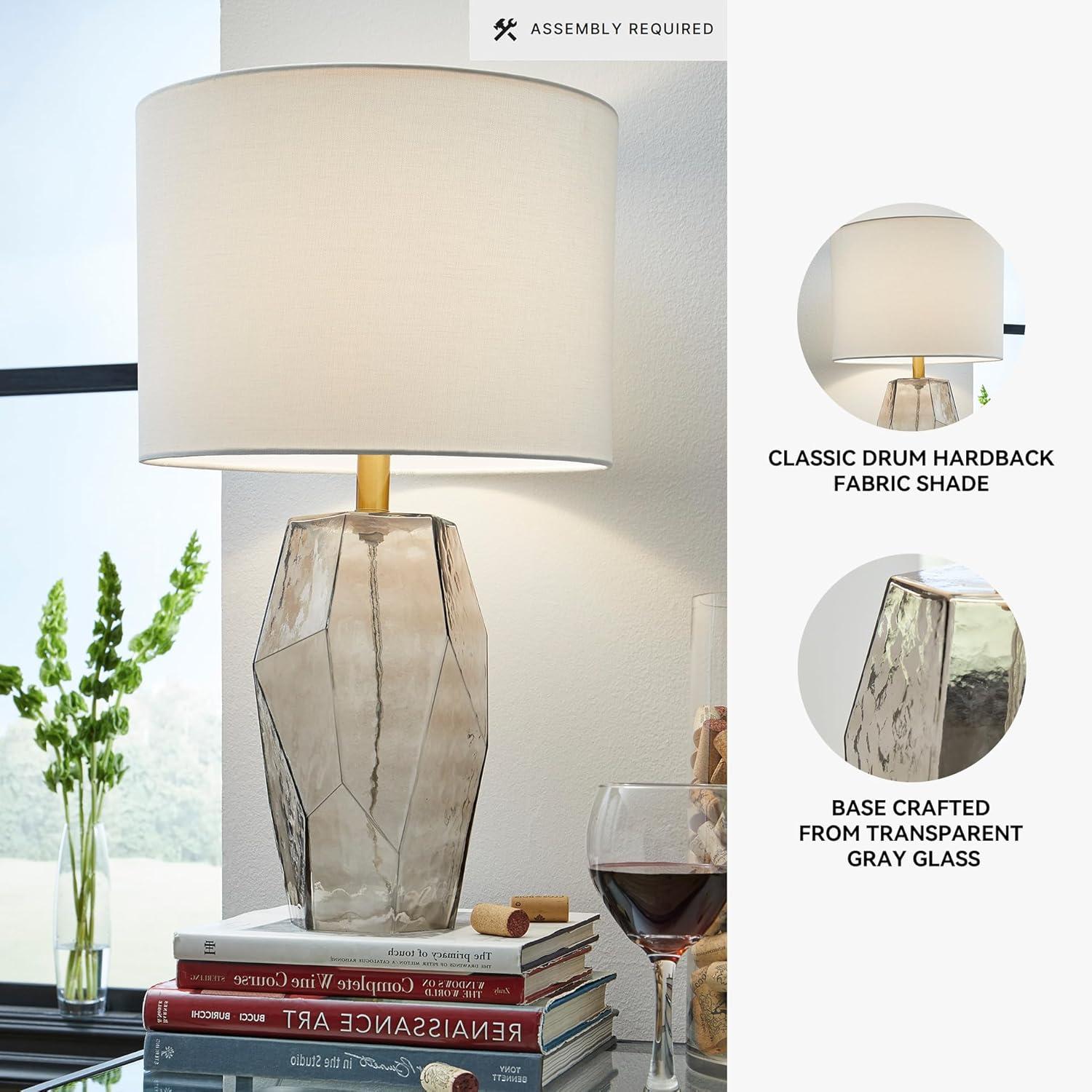 imageSignature Design by Ashley Taylow Contemporary 235 Glass Table Lamp Light Brown