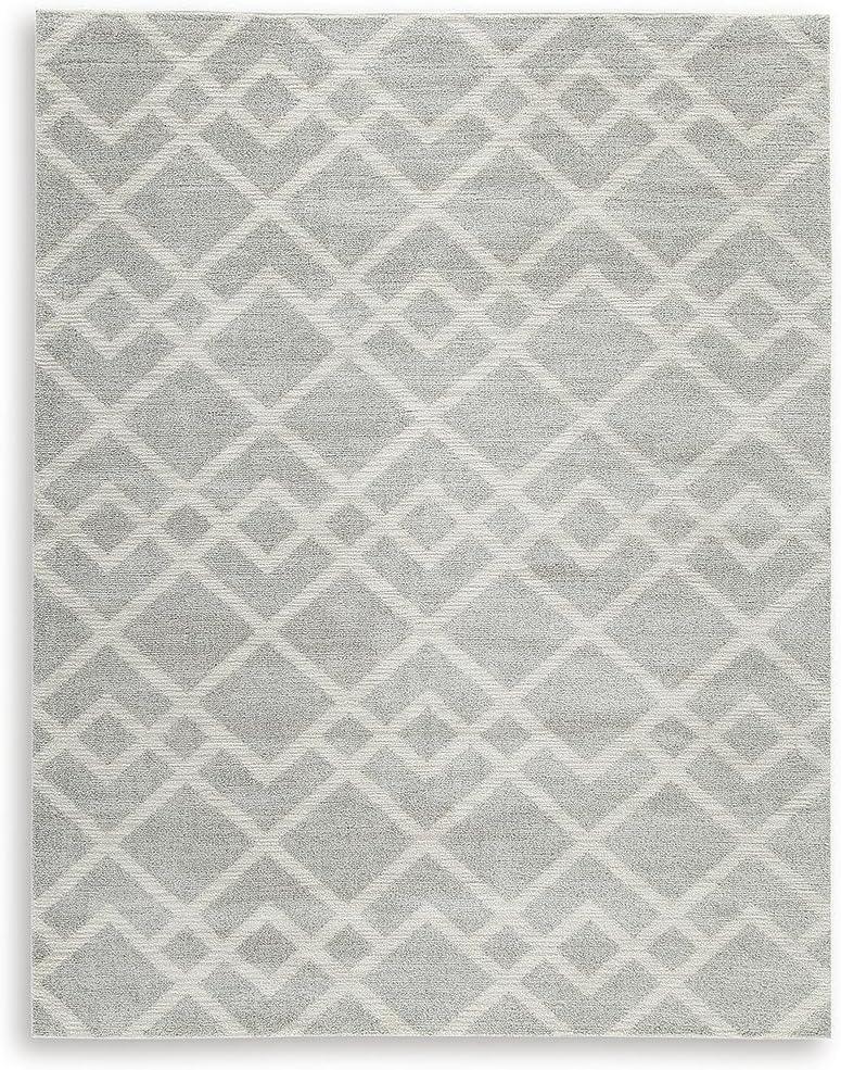 imageSignature Design by Ashley Unawick Contemporary Indoor Geometric Rectangular 8 x 10 Area Rug Beige amp Gray