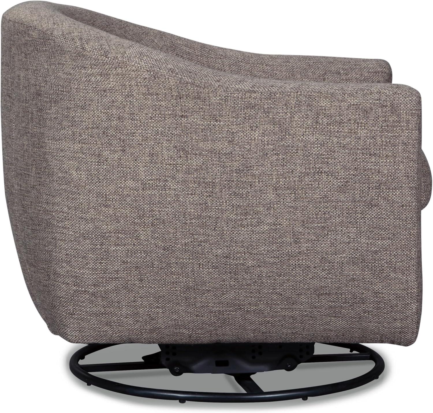 imageSignature Design by Ashley Upshur Swivel Glider Accent Chair Taupe