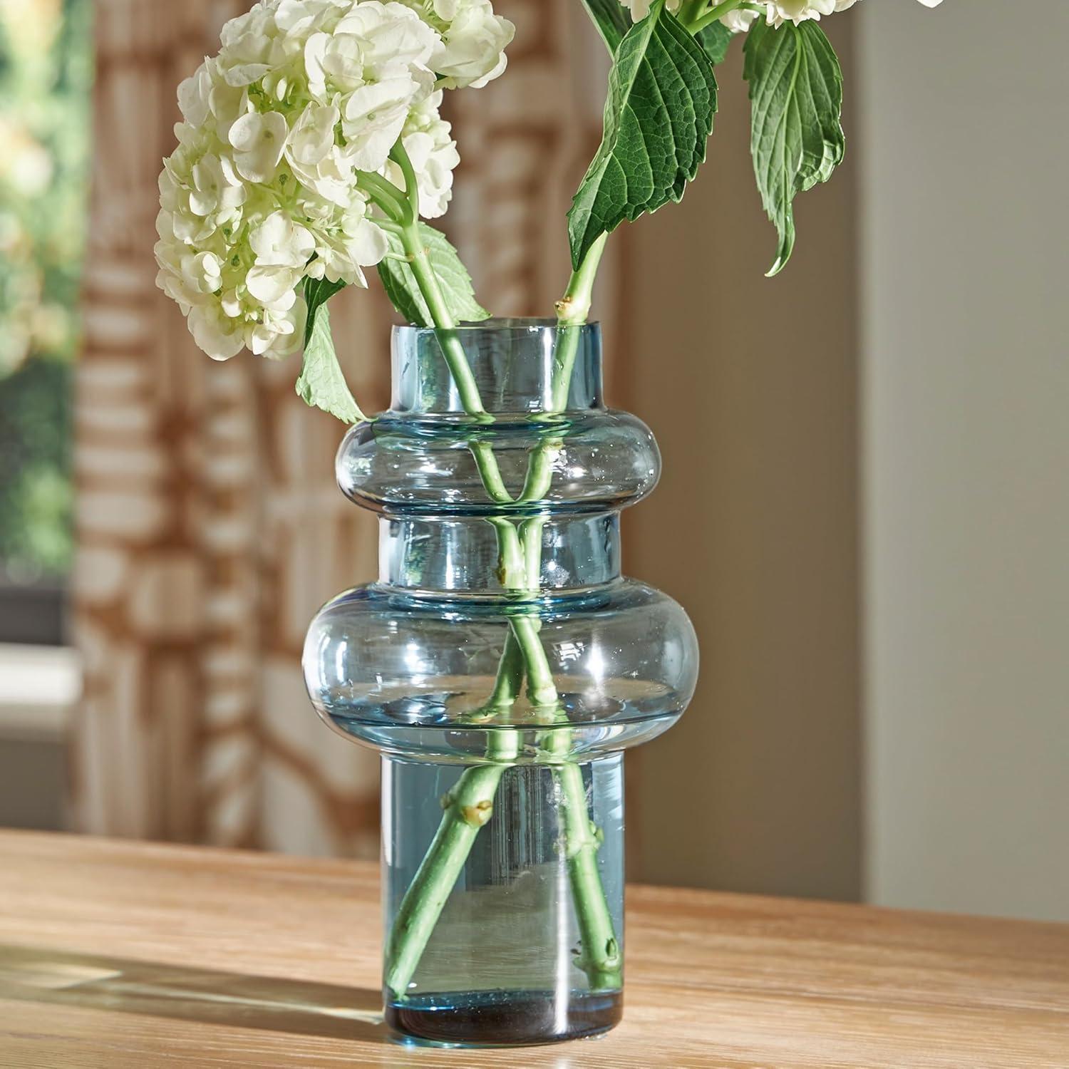 imageSignature Design by Ashley Vallmen Minimalist Watertight Glass 10 Vase Light Blue