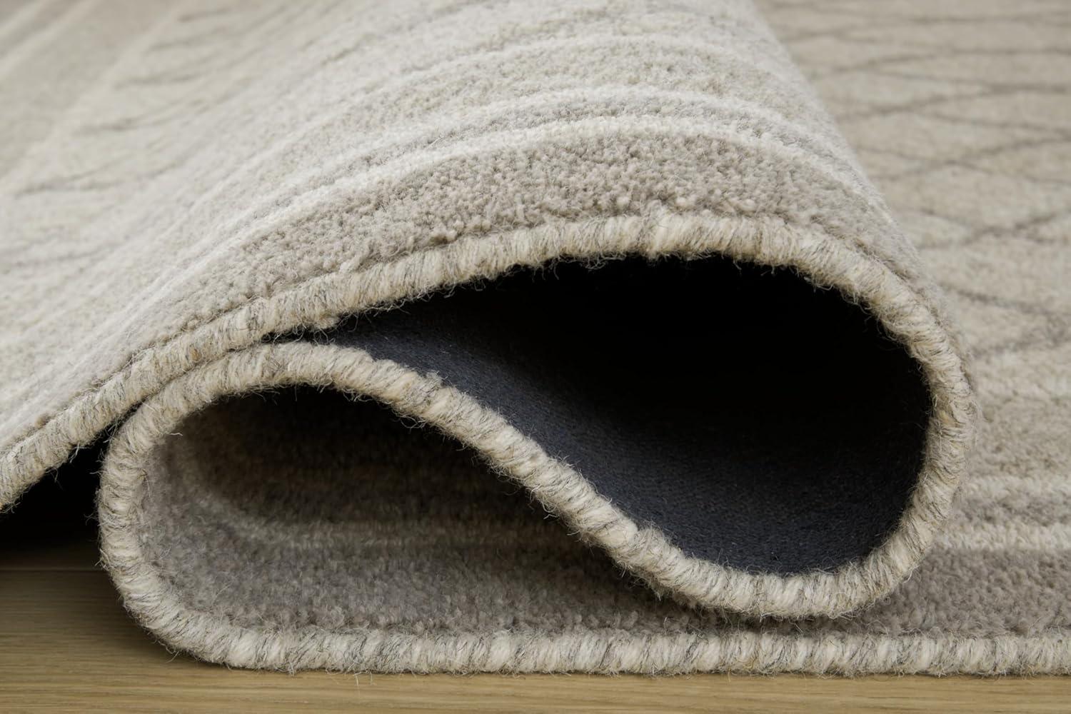 imageSignature Design by Ashley Wimney Classic Indoor Geometric Wool 10 x 14 Rug Light Gray5 x 7 Rectangular