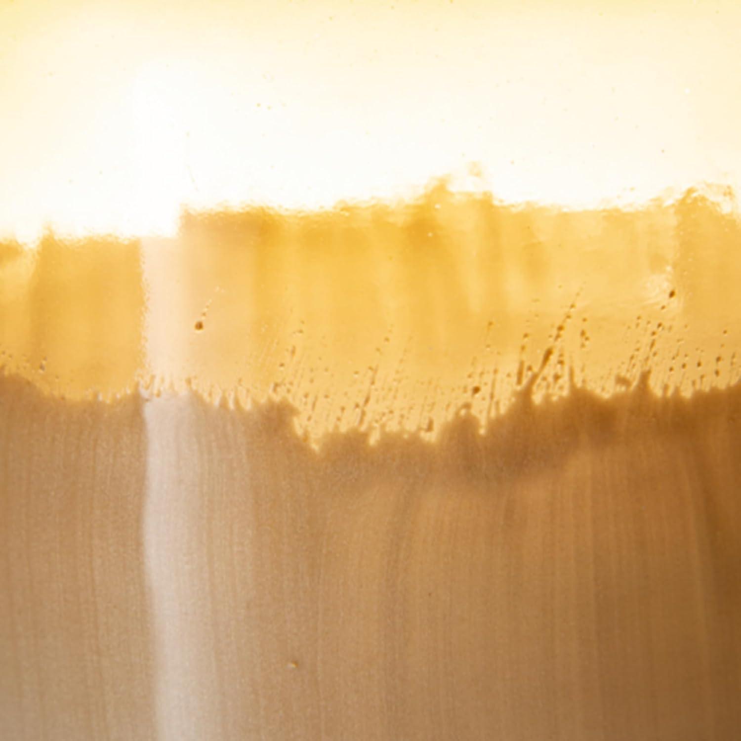 imageSignature Design by Ashley Wynburg Contemporary Indoor HandPainted Glass Vase White amp Light BrownLarge