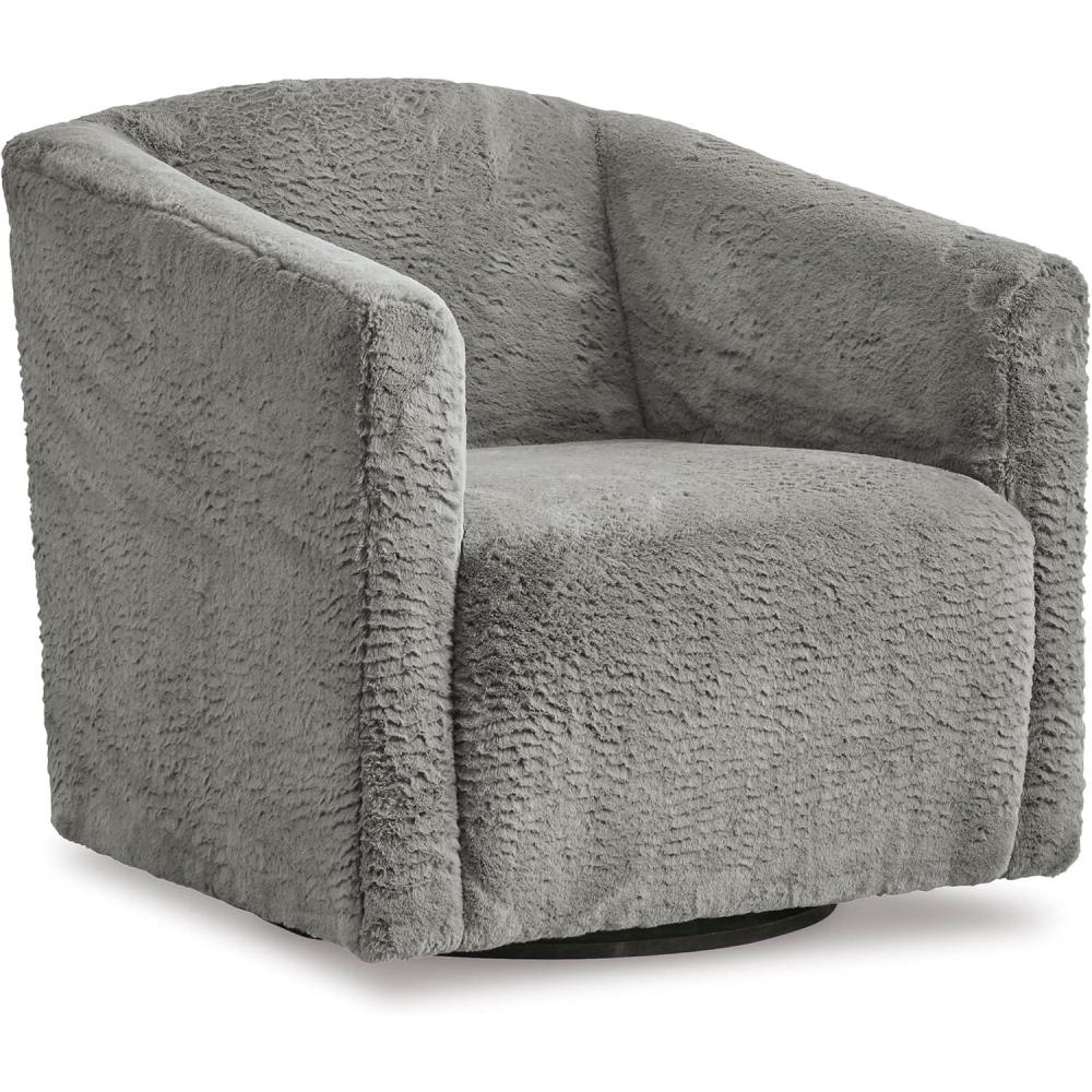 imageAshley Furniture Bramner Swivel Accent Chair Charcoal