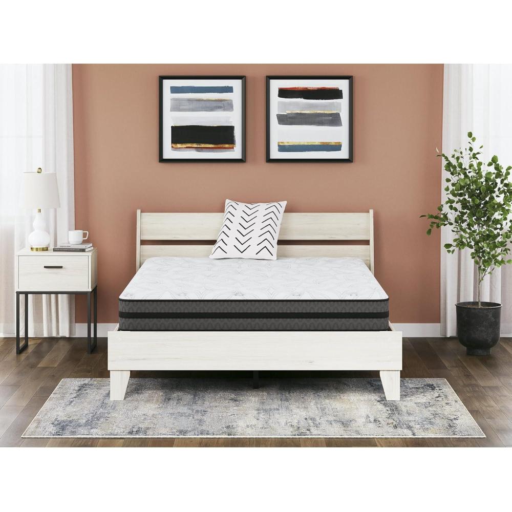 imageSignature Design by Ashley 12 Inch Pocketed Hybrid Medium Gel Memory Foam Mattress for Pressure Relief Lumbar Support and Temperature Regulating California KingQueen Mattress