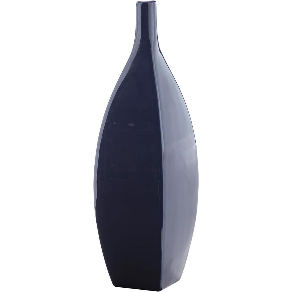 imageSignature Design by Ashley Abtinson Modern IndoorOutdoor Glazed Ceramic Vase BlueLarge