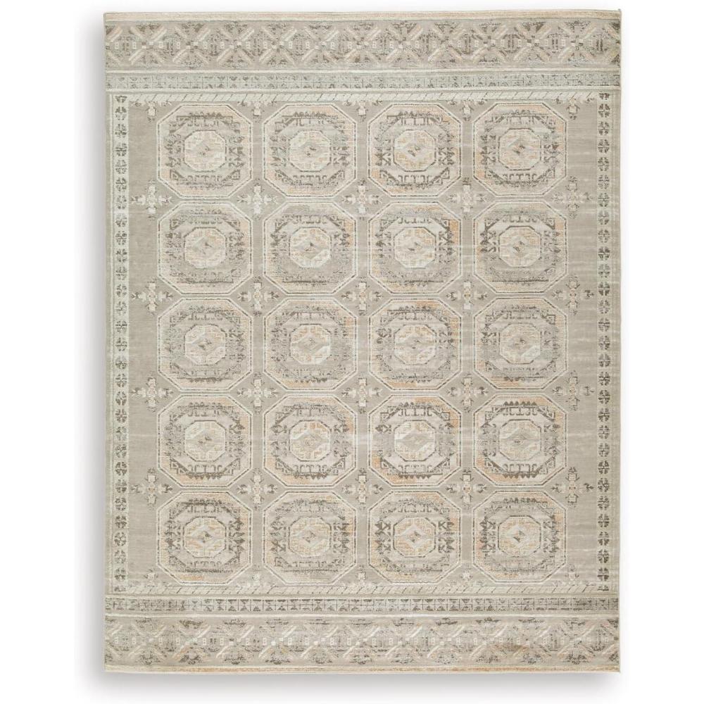 imageSignature Design by Ashley Bachby Classic Indoor Floral Rectangular 5 x 7 Area Rug Brown amp Beige710 x 911 Rectangular