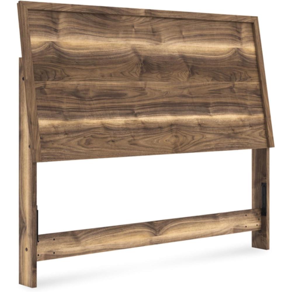 imageSignature Design by Ashley Darcalli MidCentury Modern Panel Headboard Queen BrownQueen