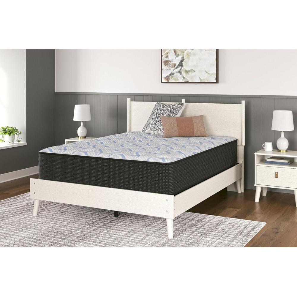 imageSignature Design by Ashley Elite Springs Plush 14 Inch Memory Foam Hybrid Mattress with Edge Support for Pressure Relief Twin Fiberglass Free Mattress in A BoxQueen Mattress