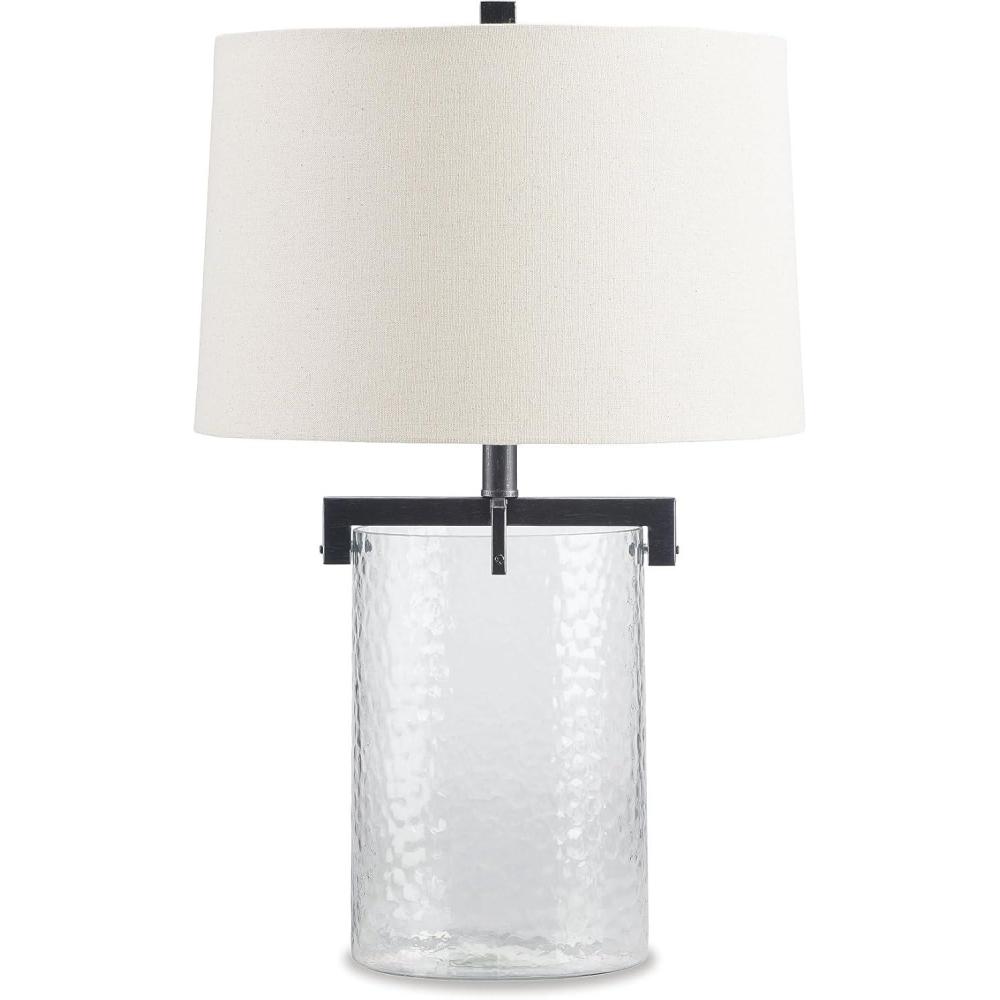 imageSignature Design by Ashley Fentonley Casual 2538 Table Lamp Clear amp White