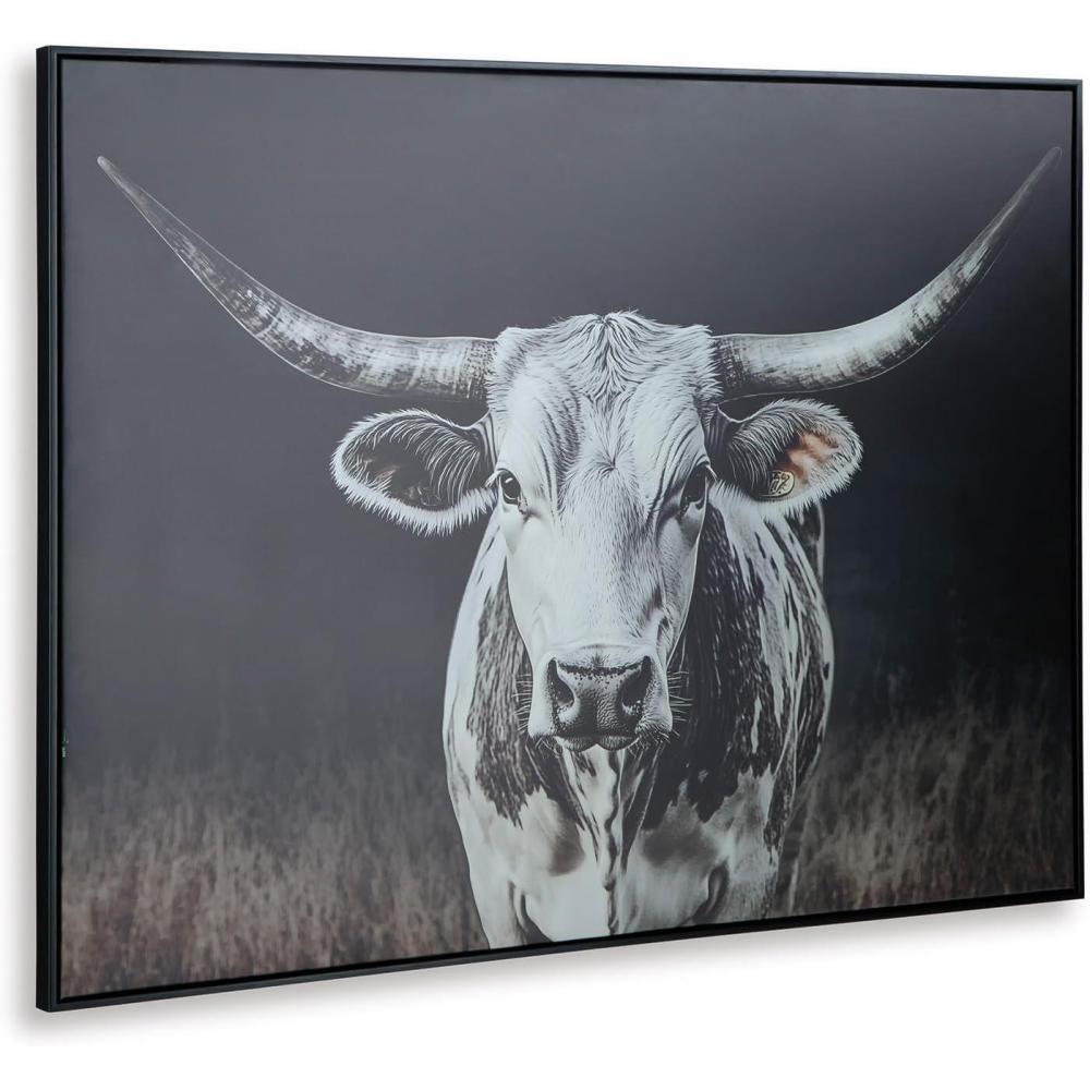 imageSignature Design by Ashley Harlandale Modern Framed Gallery Wrapped Canvas Wall Art 48 x 36 Inches Black amp White