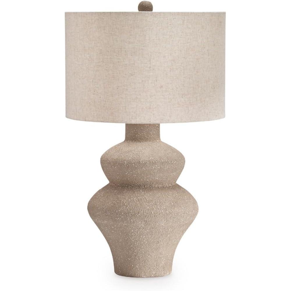 imageSignature Design by Ashley Jossleigh Bohemian Table Lamp with 3Way Switch and Drum Shade Beige