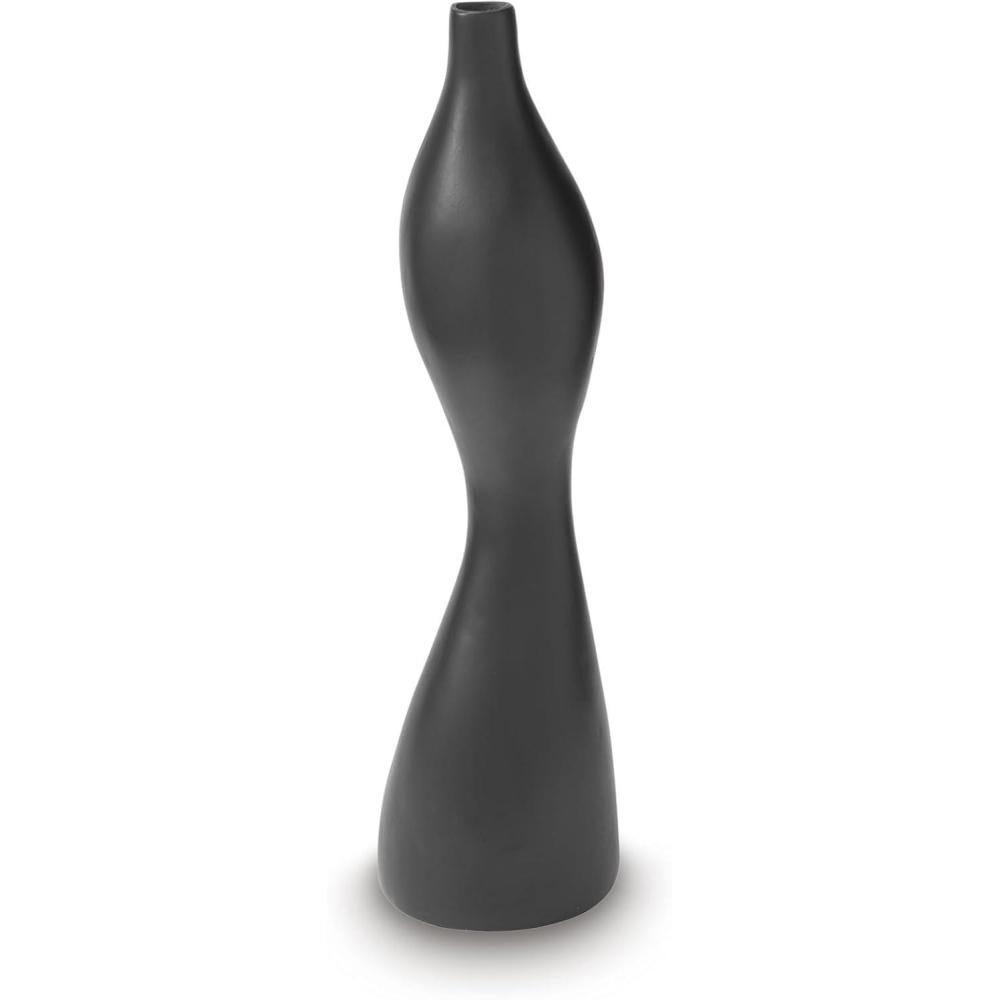 imageSignature Design by Ashley Judsen Casual Vase with Abstract Design BlackBlack